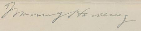 Lot #71 Warren G. Harding Signed Document - Image 2