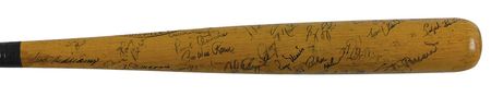 Lot #1357 Baseball Hall of Famers and Greats: Hall of Famer bat actually used by Williams to demonstrate hitting - Image 2