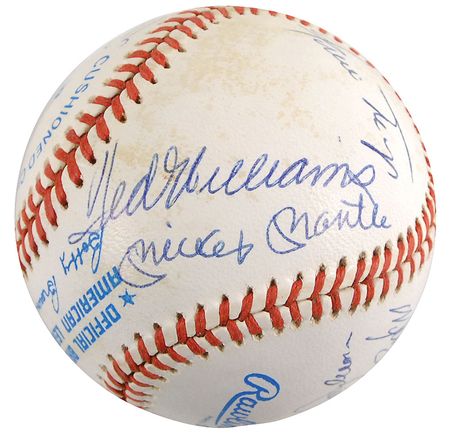 Lot #1360 Baseball: 500 Home Run Club Baseball - Image 1