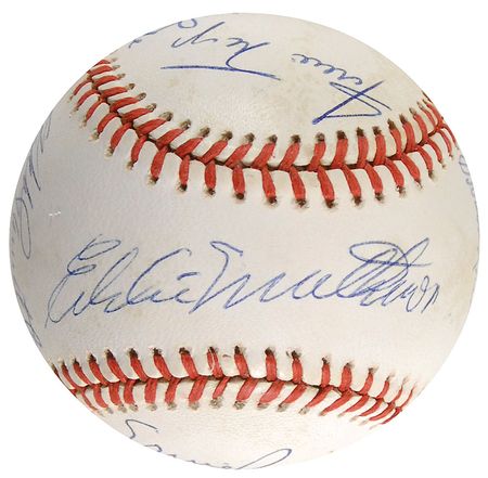 Lot #1360 Baseball: 500 Home Run Club Baseball - Image 4