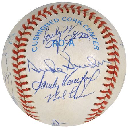 Lot #1354 Baseball Hall of Famers Baseball - Image 2