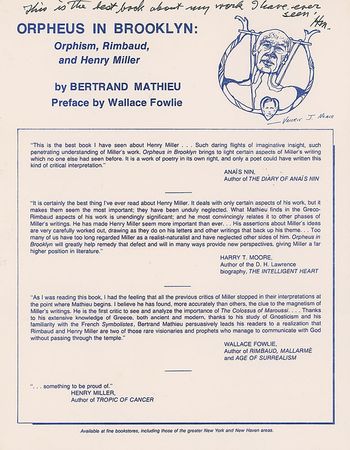 Lot #578 Henry Miller: ?No, I have never used any drug or alcohol when writing. But what is one man?s meat is another man?s poison? - Image 2