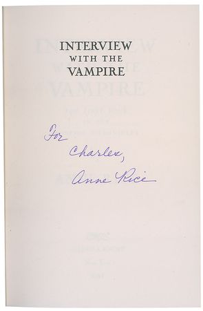 Lot #655 Anne Rice - Image 1