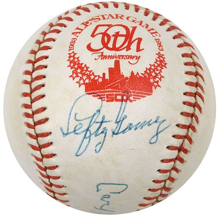 Lot #1421 Lefty Gomez and Carl Hubbell Baseball - Image 1