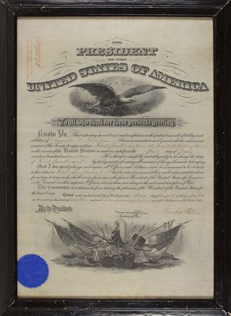 Lot #64 Woodrow Wilson Signed Document - Image 1