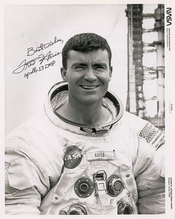 Lot #500 Fred Haise Signed Photographs - Image 2