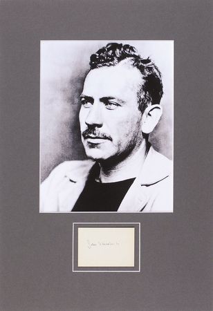 Lot #599 John Steinbeck Signature - Image 1
