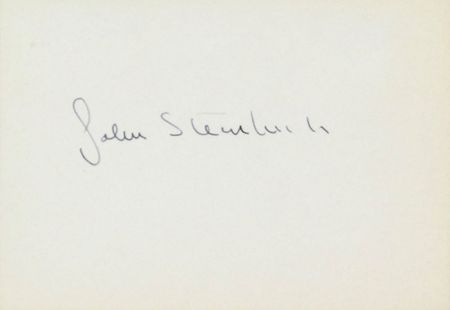 Lot #599 John Steinbeck Signature - Image 2