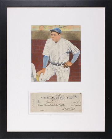 Lot #1314 Babe Ruth Check - Image 1