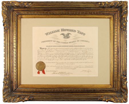 Lot #59 William H. Taft Signed Document - Image 1