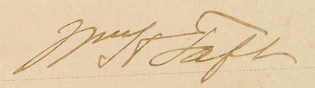 Lot #59 William H. Taft Signed Document - Image 3