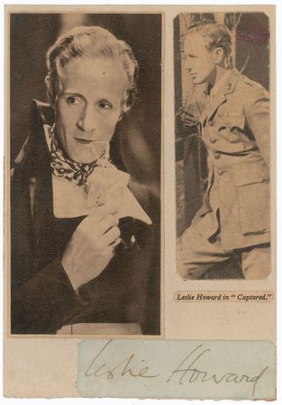 Lot #1128 Leslie Howard Signature - Image 1