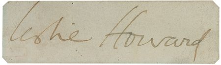 Lot #1128 Leslie Howard Signature - Image 2