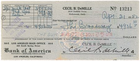 Lot #1068 Cecil B. DeMille - Image 1