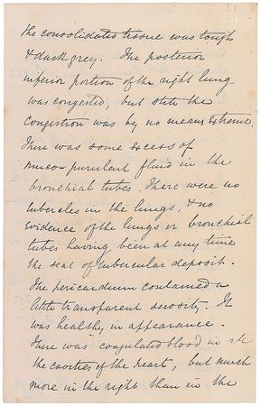 Lot #241 William Jenner: In-depth autopsy report written by the distinguished English physician - Image 2
