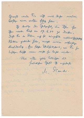 Lot #262 Max Planck Handwritten Letter Signed - Image 2