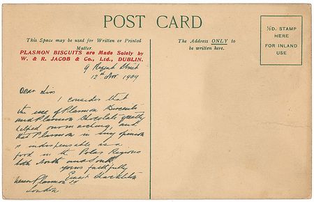 Lot #273 Ernest Shackleton Signed Note - Image 1