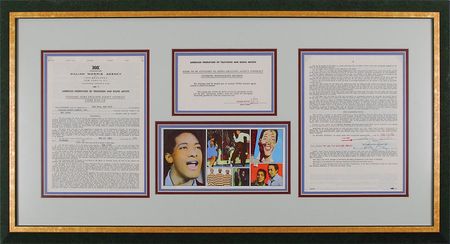 Lot #751 Sam Cooke Signed Document - Image 1