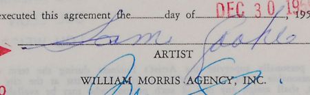 Lot #751 Sam Cooke Signed Document - Image 2