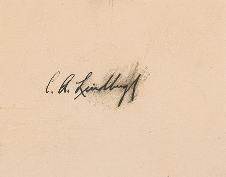 Lot #459 Charles Lindbergh: “At the request of Colonel Charles A. Lindbergh we are sending you herewith his autograph” - Image 2