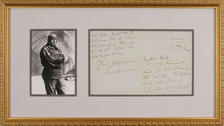 Lot #274 Ernest Shackleton: The explorer awaits the arrival of his third child - Image 1
