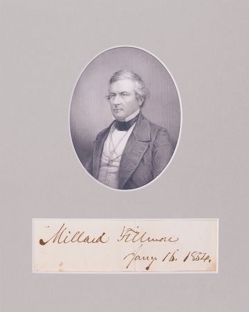Lot #21 Millard Fillmore Signature