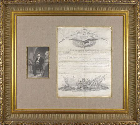 Lot #28 Abraham Lincoln: Early war appointment of a Brigade Surgeon - Image 1