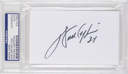 Lot #1518 Walter Payton Signed Photograph and Signature - Image 2