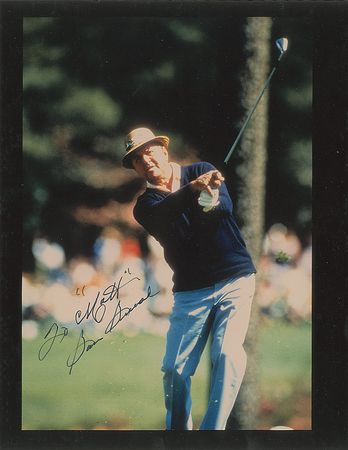 Lot #1420 Golfers: Palmer and Snead Signed Photographs - Image 2