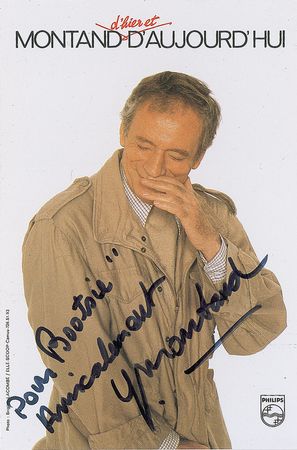Lot #1183 Yves Montand Signed Photographs - Image 1