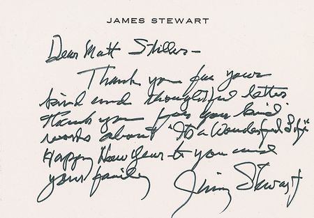 Lot #1234 James Stewart: “Thank you for your kind words about ‘It’s a Wonderful Life’” - Image 2