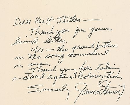 Lot #1234 James Stewart: “Thank you for your kind words about ‘It’s a Wonderful Life’” - Image 3