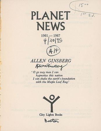 Lot #631 Allen Ginsberg - Image 1