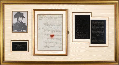 Lot #257 Napoleon: Napoleon approves the promotions of 31 artillery officers recommended by the Minister of War - Image 1