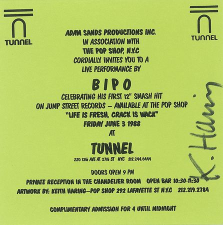 Lot #636 Keith Haring Handbill - Image 1