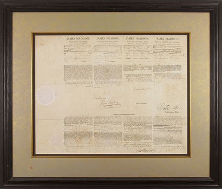 Lot #9 James Madison: Exporting sundry goods to