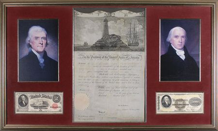 Lot #3 Thomas Jefferson and James Madison: Ship’s