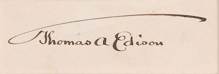 Lot #220 Thomas Edison Signature - Image 2