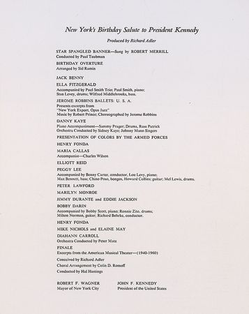 Lot #55 John F. Kennedy 1962 Birthday Program - Image 2