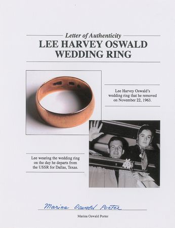 Lot #160 Lee Harvey Oswald?s Wedding Ring - Image 10