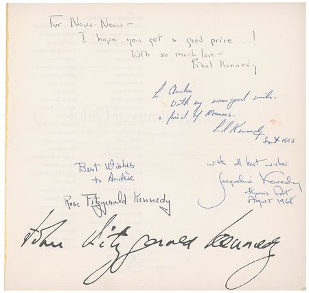 Lot #286 Kennedy Family 1968 Signed Book: JFK...As We Remember Him - Image 1