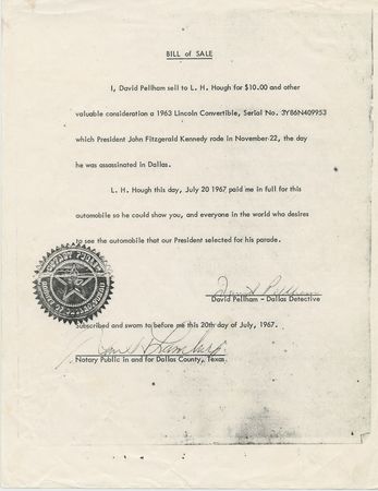 Lot #140 John F. Kennedy's November 22nd White Lincoln Continental - Image 10