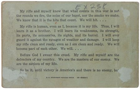 Lot #181 Lee Harvey Oswald?s US Marine Corps Rifle Score Book - Image 6