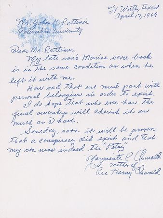 Lot #181 Lee Harvey Oswald?s US Marine Corps Rifle Score Book - Image 7