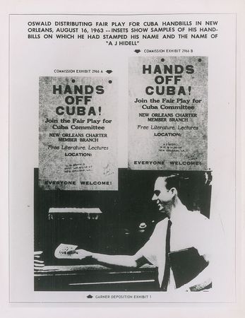 Lot #171 Hands Off Cuba! 1963 Handbill Designed by Oswald - Image 2