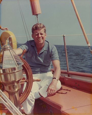 Lot #275 John F. Kennedy Oversized Photograph and Newspaper Stand Placard - Image 2