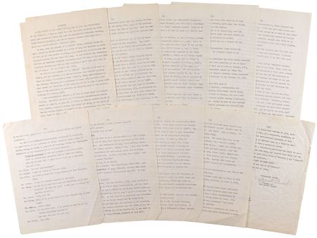 Lot #306 Marguerite Oswald Signed Typed Manuscript - Image 3