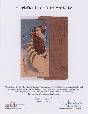 Lot #165 Lee Harvey Oswald?s 1961 Russian Candy Box Sent to His Mother - Image 3