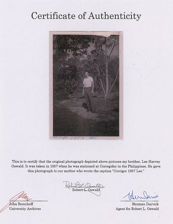 Lot #184 Lee Harvey Oswald 1957 Photograph from His Time at Corregidor - Image 2