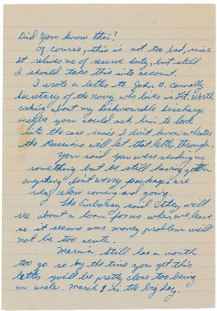 Lot #169 Lee Harvey Oswald 1962 Autograph Letter Signed - Image 2